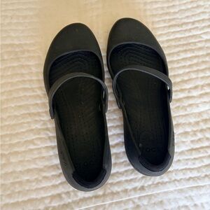 CROCS Black Classic Slip-On Clog with Vent Details